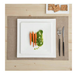 Teller 29 x 29 à table - Eckiges Geschirr zum Mieten (Bild 1)