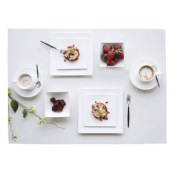 Teller 17 x 17 à table - Eckiges Geschirr zum Mieten (Bild 1)