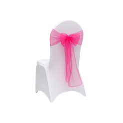 Organza Schleifenband fuchsia zum Mieten