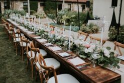 Stuhl Cross Back Rustico - Mobiliar zum Mieten (Bild 1)