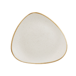 Dreieckiger Teller creme 24.5 zum Mieten