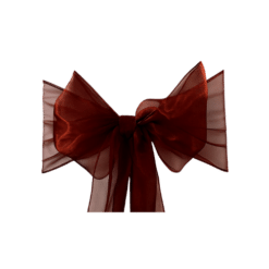 Organza Schleifenband burgund zum Mieten