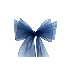 Organza Schleifenband navyblau zum Mieten