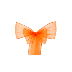 Organza Schleifenband Orange zum Mieten
