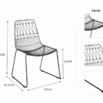 Stuhl Lucy Kupfer - Mobiliar zum Mieten (Bild 2)
