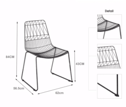 Stuhl Lucy Kupfer - Mobiliar zum Mieten (Bild 2)
