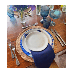 Serviette Midnightblue - Leinen/Baumwolle zum Mieten (Bild 1)