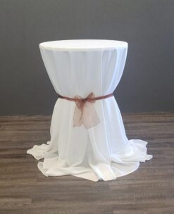 Stehtisch easy white - Mobiliar zum Mieten (Bild 1)