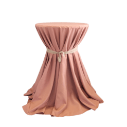 Tischtuch rund Ø 330cm Antique Rose - Runde Tischtücher zum Mieten (Bild 1)