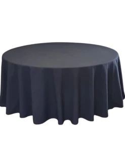 Tischtuch rund Ø 330cm Black zum Mieten