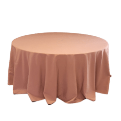 Tischtuch rund Ø 330cm Antique Rose zum Mieten