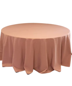 Tischtuch rund Ø 330cm Antique Rose zum Mieten