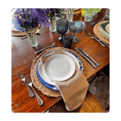 Serviette Macchiato - Gesponnenes Polyester zum Mieten (Bild 1)