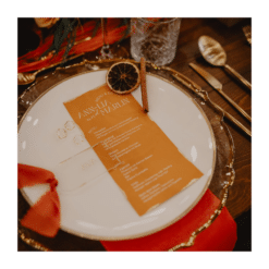 Teller Kairo 27cm mit Goldrand - Geschirr zum Mieten (Bild 2)