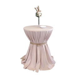 Tischtuch rund Ø 330cm Rose - Runde Tischtücher zum Mieten (Bild 1)