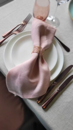 Serviettenring Roségold - Dekoration zum Mieten (Bild 1)