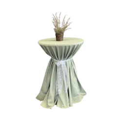 Tischtuch rund Ø 330cm Sage - Runde Tischtücher zum Mieten (Bild 1)