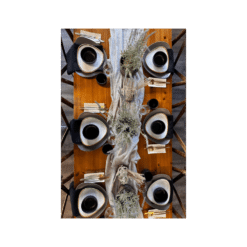 Tischläufer Musselin Stone - Eckige Tischtücher zum Mieten (Bild 1)