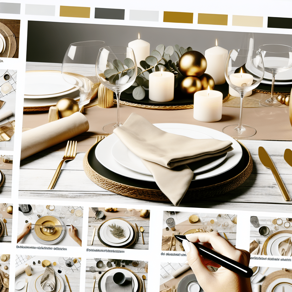 Goldtöne entscheiden, die richtige Farbpalette kann dazu beitragen, Ihre Veranstaltung zusammenzubringen und ein...