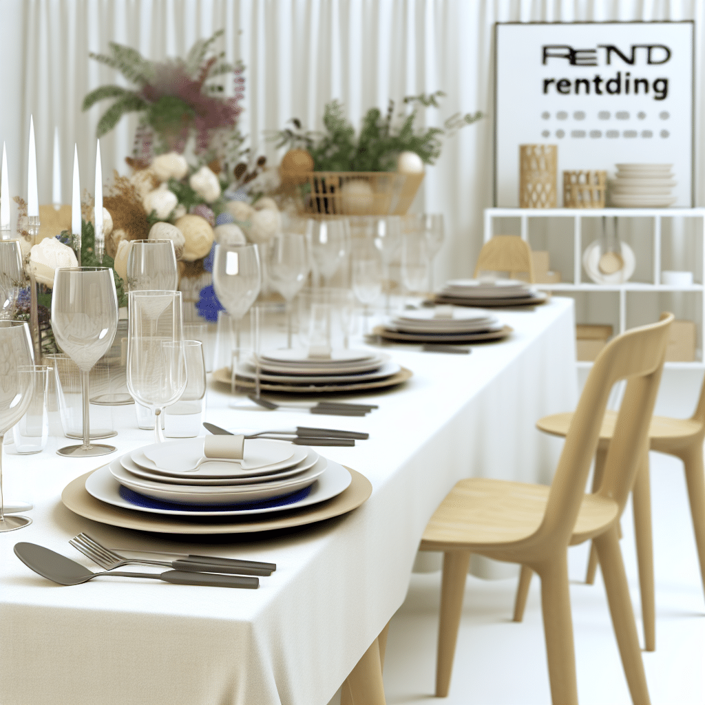 Mieten Sie Geschirr und Mobiliar! Mieten statt kaufen kann eine kostengünstige und umweltfreundliche Möglichkeit sein,...