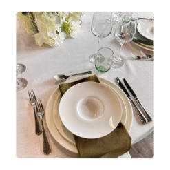 Serviette Olive - Leinen/Baumwolle zum Mieten (Bild 1)