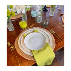 Serviette Light Green - Leinen/Baumwolle zum Mieten (Bild 1)