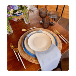 Serviette Light Blue - Leinen/Baumwolle zum Mieten (Bild 1)