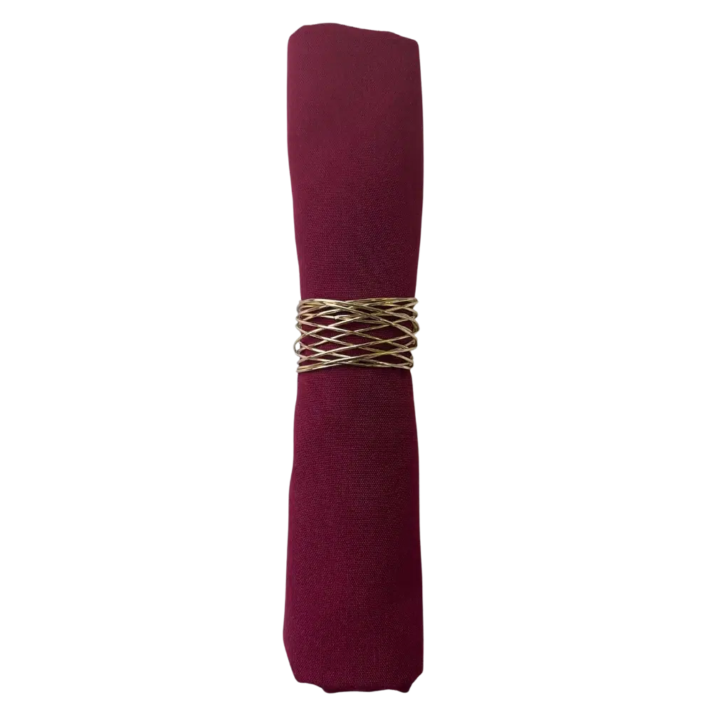 Serviette Burgundy zum Mieten