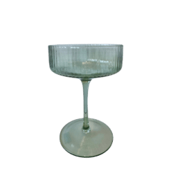 Champagnerschale Stripe Grün zum Mieten