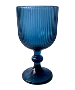 Weinglas Stripe Blau zum Mieten