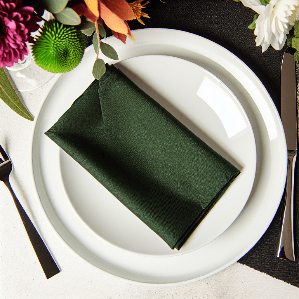 Vielseitig kombinierbar Die Serviette Hunter Green lässt sich hervorragend mit anderen Farben und Materialien kombinieren.