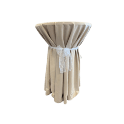 Tischtuch rund Ø 300cm Macchiato - Runde Tischtücher zum Mieten (Bild 1)