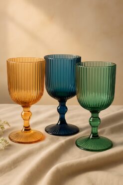 Weinglas Stripe Grün - Gläser zum Mieten (Bild 2)