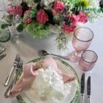 (Neuware) Weinglas Stripe Rosa - Verkaufsartikel zum Mieten (Bild 1)