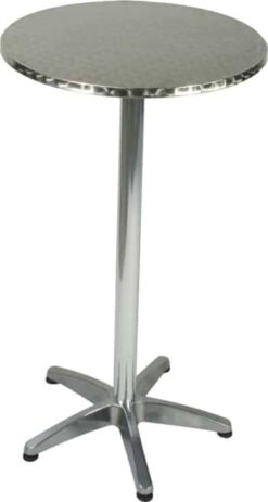 Aluminium Stehtisch/ Bistrotisch "used Look" zum Mieten