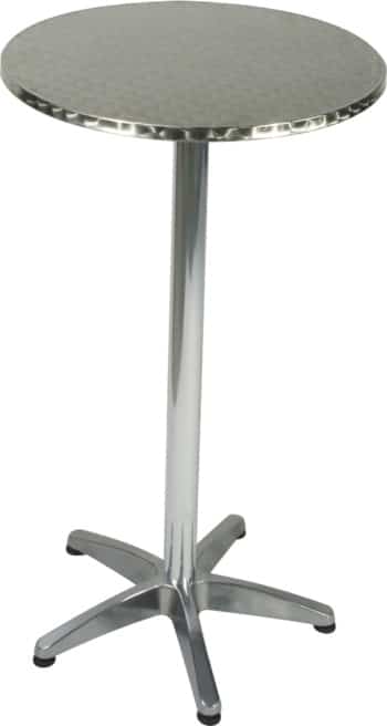Aluminium Stehtisch/ Bistrotisch "used Look" zum Mieten