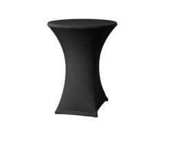 Stretchhusse schwarz für Stehtisch easy zum Mieten